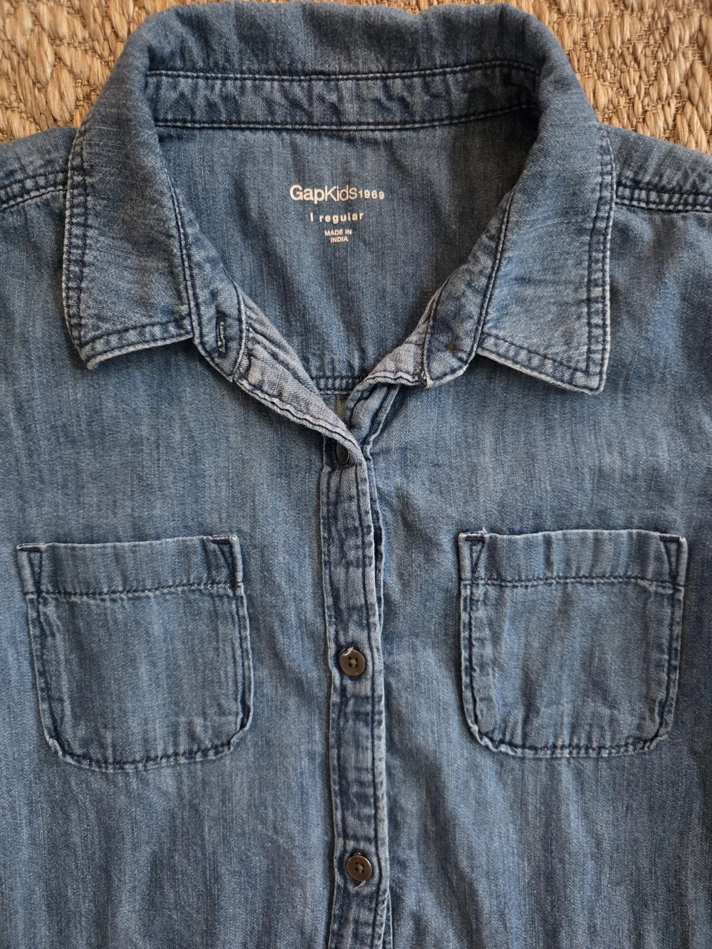 GAP Kids Denim Shirt Dress - Blue
